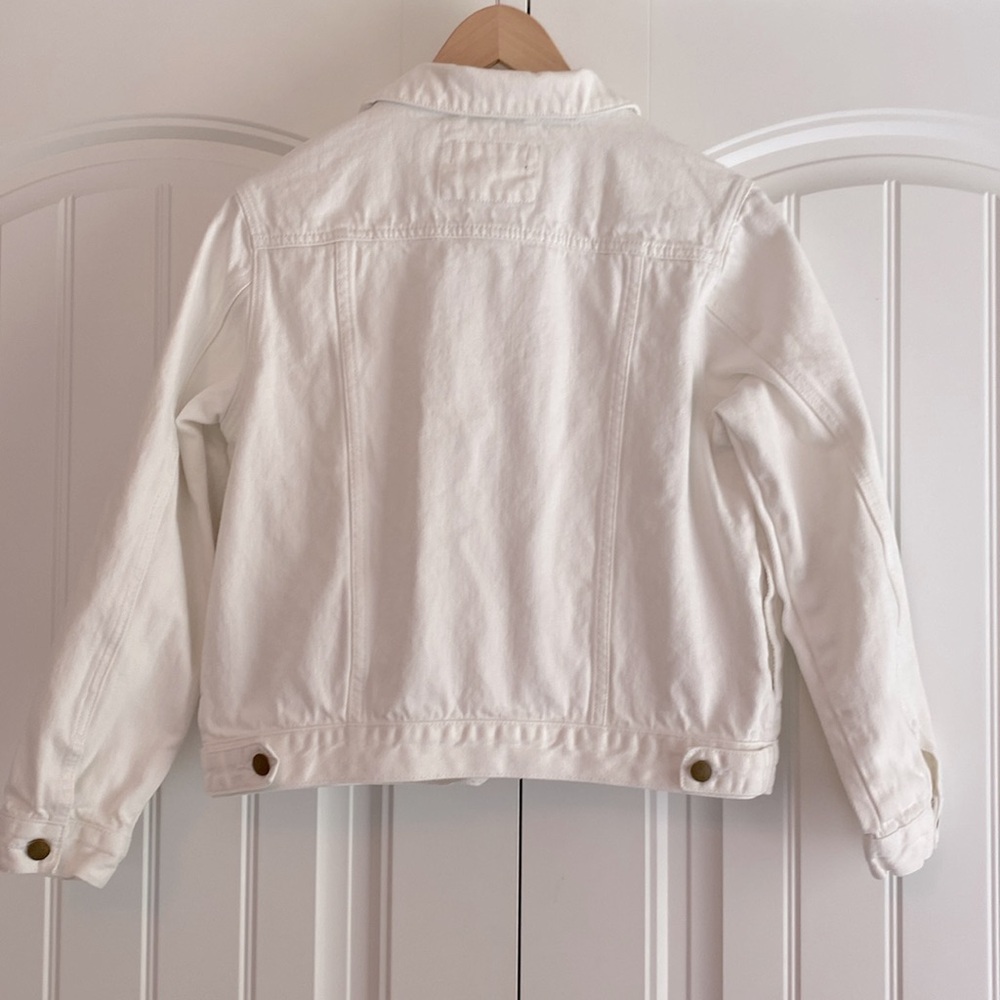 Pomander Place by‎ Tuckernuck White Denim Laurent Jacket Women's Size M - Picture 7 of 10